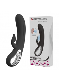 Черный вибратор-кролик Romance Massage - 24 см. - Baile купить в Новокузнецке с доставкой в Orgasmix.ru Черный вибратор-кролик Romance Massage - 24 см. - Baile