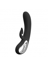 Черный вибратор-кролик Romance Massage - 24 см. - Baile купить в Новокузнецке с доставкой в Orgasmix.ru Черный вибратор-кролик Romance Massage - 24 см. - Baile