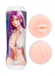 Двусторонний мастурбатор аниме - ротик и вагина - Tokyo Style - в Новокузнецке купить с доставкой