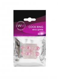 Прозрачная насадка на пенис с цветными шариками - Erowoman-Eroman - в Новокузнецке купить с доставкой Прозрачная насадка на пенис с цветными шариками - Erowoman-Eroman - в Новокузнецке купить с доставкой