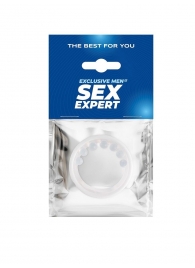Эрекционное кольцо с мягкой стимулирующей насадкой - Sex Expert - в Новокузнецке купить с доставкой