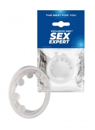 Эрекционное кольцо с мягкой стимулирующей насадкой - Sex Expert - в Новокузнецке купить с доставкой