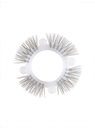 Эластичное кольцо с «ресничками» и 4 шариками - Sextaz - в Новокузнецке купить с доставкой