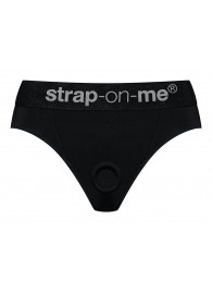 Черные трусики для насадок Heroine Lingerie Harness - size XL - Strap-on-me - купить с доставкой в Новокузнецке