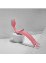 Розовый безремневой страпон Strap-on-me Semi-Realistic Bendable Strap-On size XL - Strap-on-me - купить с доставкой в Новокузнецке