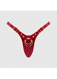 Красный пояс для фиксации насадок Strap-On-Me Leatherette Harness Fabulous - Strap-on-me - купить с доставкой в Новокузнецке
