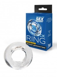 Прозрачное эрекционное кольцо-бублик - Sex Expert - в Новокузнецке купить с доставкой