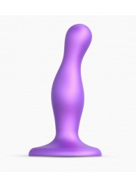 Фиолетовая насадка Strap-On-Me Dildo Plug Curvy size S - Strap-on-me - купить с доставкой в Новокузнецке
