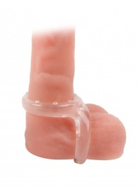 Прозрачное двойное эрекционное кольцо - Sex Expert - в Новокузнецке купить с доставкой