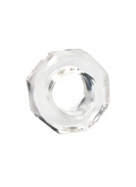 Прозрачное эрекционное кольцо в форме гайки - Sex Expert - в Новокузнецке купить с доставкой