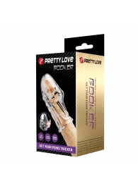 Прозрачная насадка на пенис Booker - 8 см. - Baile - в Новокузнецке купить с доставкой