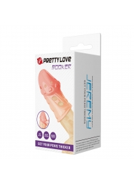 Телесная насадка на пенис Booker - 8 см. - Baile - в Новокузнецке купить с доставкой