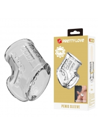 Прозрачная насадка на пенис и мошонку - Baile - в Новокузнецке купить с доставкой