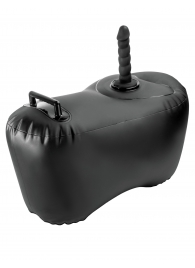 Черное надувное кресло с платформой для фиксации дилдо Body Dock Inflatable Love Seat - Pipedream - купить с доставкой в Новокузнецке