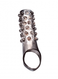 Дымчатая насадка на пенис с выпуклостями - 11 см. - Sex Expert - в Новокузнецке купить с доставкой