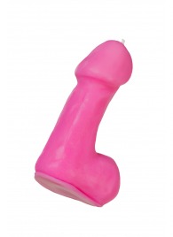 Розовая свеча в форме пениса - 47 гр. - Pecado - купить с доставкой в Новокузнецке