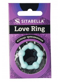 Цветное эрекционное кольцо Love Ring с бусинами - Sitabella - в Новокузнецке купить с доставкой
