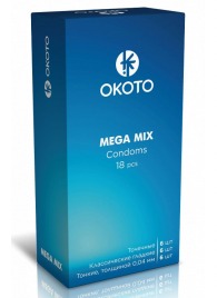 Презервативы OKOTO Mega Mix - 18 шт. - Sitabella - купить с доставкой в Новокузнецке