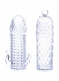 Набор из 2 прозрачных насадок на член Seductive Tickler Sleeves Set - NMC - в Новокузнецке купить с доставкой