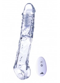 Прозрачная насадка-удлинитель Length Enhancer With Bullet с подхватом - 22,3 см. - NMC - в Новокузнецке купить с доставкой