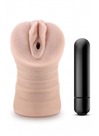 Телесный мастурбатор-вагина Ayumi с вибрацией - Blush Novelties - в Новокузнецке купить с доставкой
