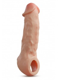 Телесная насадка-удлинитель Intrepid 9.25 Inch Realistic Penis Extender Sleeve - 23,5 см. - Blush Novelties - в Новокузнецке купить с доставкой