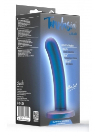 Синяя насадка с гладкой поверхностью Surrender 5.75 Inch Intermediate Pegging Dildo - 14,6 см. - Blush Novelties - купить с доставкой в Новокузнецке