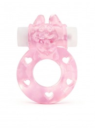Розовое эрекционное виброкольцо в форме зайчика - 1137 - в Новокузнецке купить с доставкой