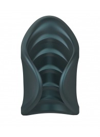 Серый сквозной мастурбатор с вибрацией Manwan Starter - Manwan - в Новокузнецке купить с доставкой