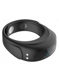 Черное эрекционное виброкольцо на ремешках - Boys of Toys - в Новокузнецке купить с доставкой