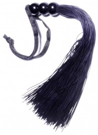 Черная силиконовая плетка - 25,4 см. - Boys of Toys - купить с доставкой в Новокузнецке