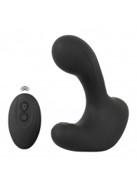 Черная анальная вибропробка с функцией расширения RC Butt Plug with 3 functions - Orion - в Новокузнецке купить с доставкой