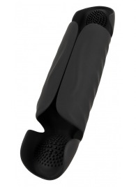 Черный вибромастурбатор с трехточечной стимуляцией Penis Trainer with 3 Point Stimulation - Orion - в Новокузнецке купить с доставкой