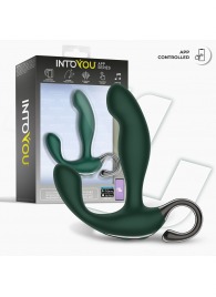 Зеленый вибромассажёр простаты Greeny - 12,8 см. - Intoyou - в Новокузнецке купить с доставкой