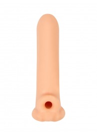 Телесный фаллоудлинитель Titan - 16,5 см. - Lola Games - в Новокузнецке купить с доставкой