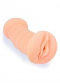 Телесный двусторонний мастурбатор с вибропулей и эрекционными кольцами в комплекте - Sexy Girl - в Новокузнецке купить с доставкой