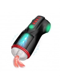 Интерактивный мастурбатор Raven с вакуумом, вибрацией и подсветкой - Shots Media BV - в Новокузнецке купить с доставкой