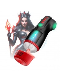 Интерактивный мастурбатор Raven с вакуумом, вибрацией и подсветкой - Shots Media BV - в Новокузнецке купить с доставкой