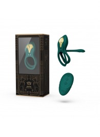 Зеленое эрекционное виброкольцо Bayek с пультом ДУ - Zalo - в Новокузнецке купить с доставкой