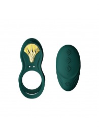 Зеленое эрекционное виброкольцо Bayek с пультом ДУ - Zalo - в Новокузнецке купить с доставкой