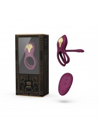 Фиолетовое эрекционное виброкольцо Bayek с пультом ДУ - Zalo - в Новокузнецке купить с доставкой