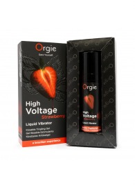 Жидкий вибратор Orgie High Voltage Strawberry - 15 мл. - ORGIE - купить с доставкой в Новокузнецке