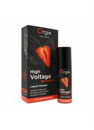 Жидкий вибратор Orgie High Voltage Strawberry - 15 мл. - ORGIE - купить с доставкой в Новокузнецке