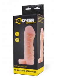 Фаллическая удлиняющая насадка с кольцом для фиксации - 16 см. - ToyFa - в Новокузнецке купить с доставкой