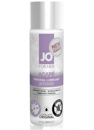 Лубрикант на водной основе для женщин JO AGAPE LUBRICANT ORIGINAL - 60 мл. - System JO - купить с доставкой в Новокузнецке