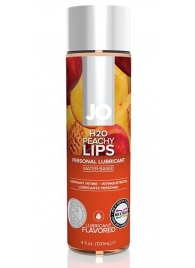 Лубрикант на водной основе с ароматом персика JO Flavored Peachy Lips - 120 мл. - System JO - купить с доставкой в Новокузнецке