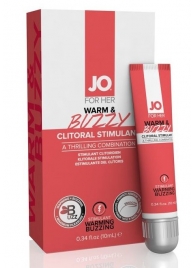 Клиторальный крем JO WARM   BUZZY CLITORAL GEL - 10 мл. - System JO - купить с доставкой в Новокузнецке