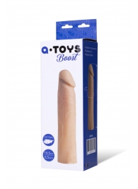 Реалистичная насадка с ярко выраженной головкой - 16,5 см. - A-toys - в Новокузнецке купить с доставкой Реалистичная насадка с ярко выраженной головкой - 16,5 см. - A-toys - в Новокузнецке купить с доставкой