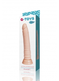 Телесный фаллоимитатор A-toys с присоской - 22 см. - A-toys купить с доставкой в интернет-магазине Orgasmix в Новокузнецке Телесный фаллоимитатор A-toys с присоской - 22 см. - A-toys