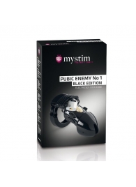 Пояс верности с электростимуляцией Mystim Pubic Enemy No1 Black Edition - MyStim - купить с доставкой в Новокузнецке